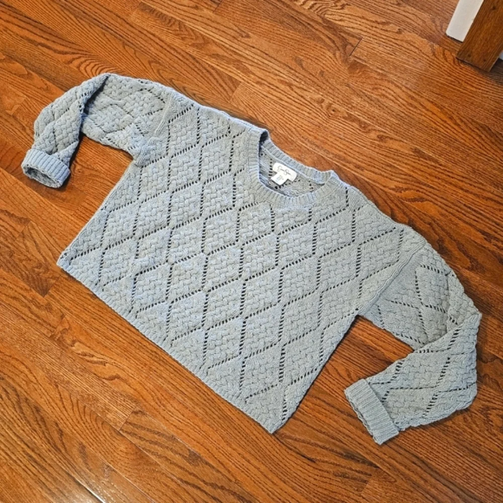 Jessica Simpson Cropped Open Knit Sweater - Size XL - Picture 2 of 12